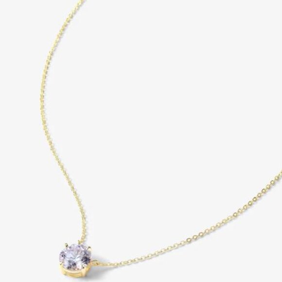 NEW the Monarch Round Cut Necklace - Gold - Picture 3 of 6